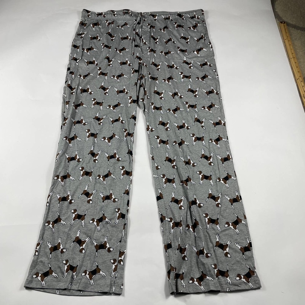 Women's Gray Croft & Barrow Beagle Pajama Bottoms, Size 2XLT, (A75)
